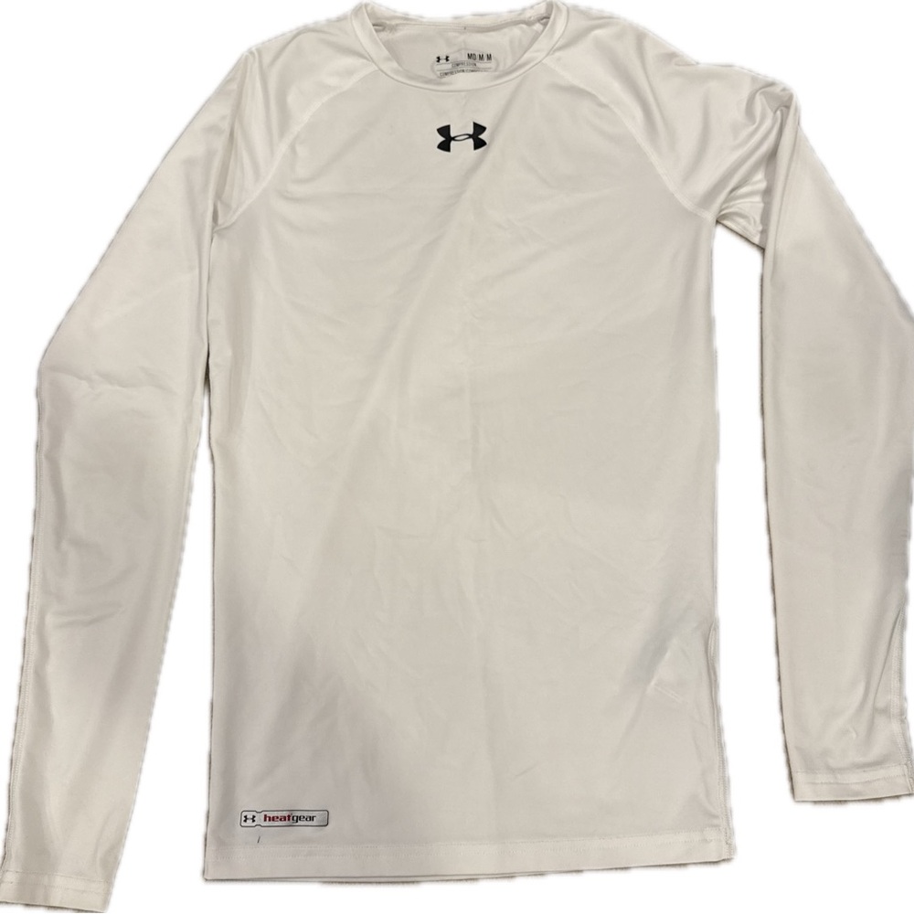 Under Armour Men's Long Sleeve White Tee